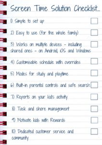 Screen Time Solution Checklist | Essential Guide to Screen Time Solutions for Tech-Shy Parents | Habyts