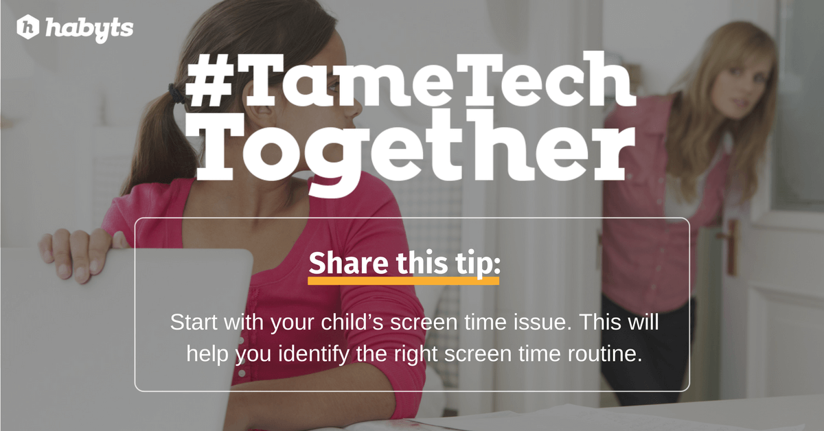 ADHD Awareness Month 2017: If you want to #TameTechTogether, start with your child’s screen time issue. 